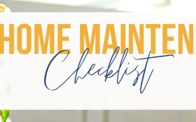 May Home Maintenance Checklist