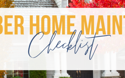 September Home Maintenance Checklist