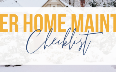 December Home Maintenance Checklist